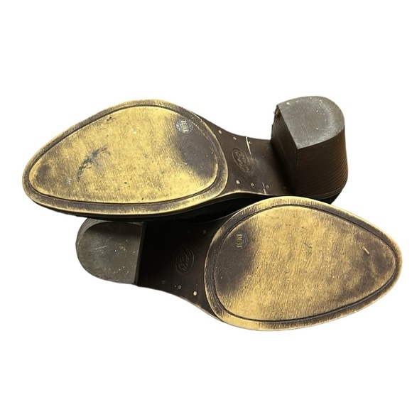 Lucky Brand Eleanor 2 Women's Black Suede Floral Embroidered Bootie 8M - Picture 8 of 11